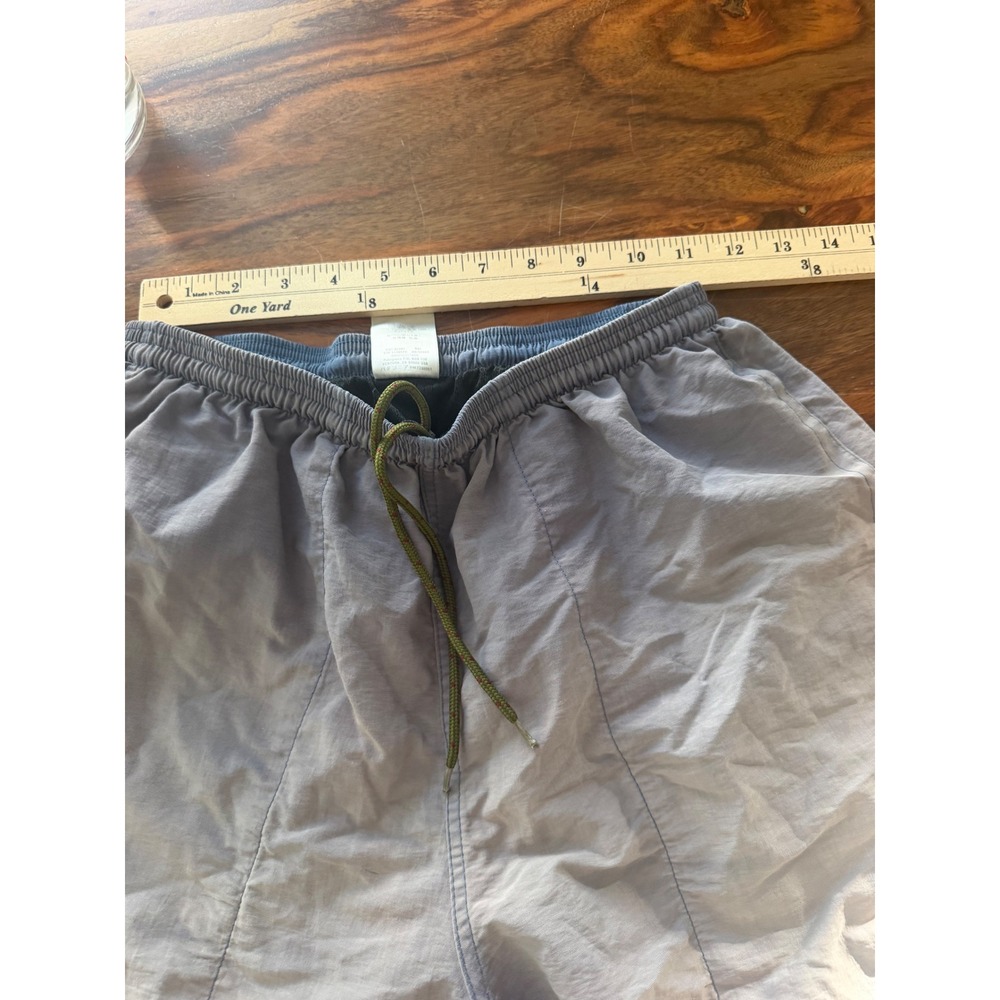 Patagonia Vintage Baggies Shorts Mens Small Blue Grey Made in USA Destroyed - Picture 6 of 11